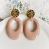 boucles d'oreilles roses vintage